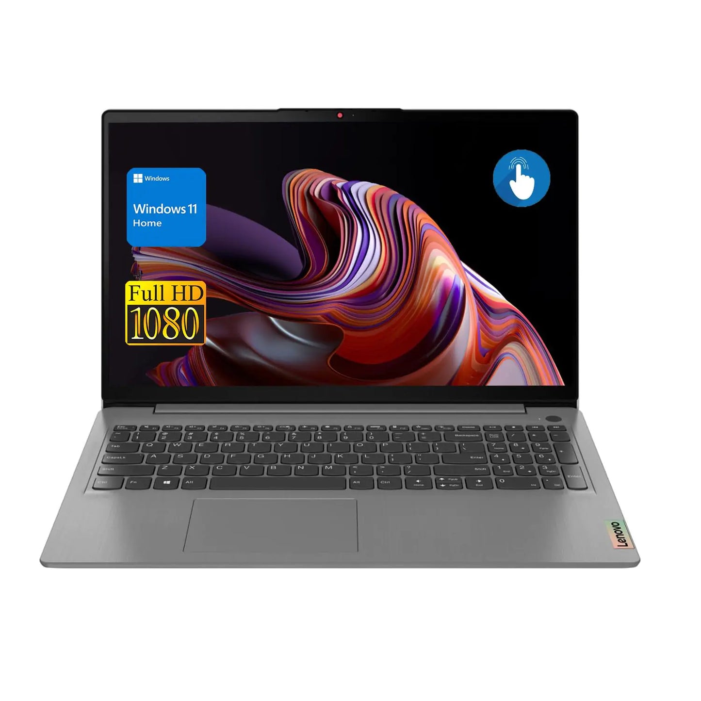 Lenovo IdeaPad 3 Laptop 15.6" FHD Touchscreen Intel Core i3-1115G4 16GB RAM 512GB SSD HDMI Webcam Wi-Fi 6 SD Card Reader Windows 11 Home Grey